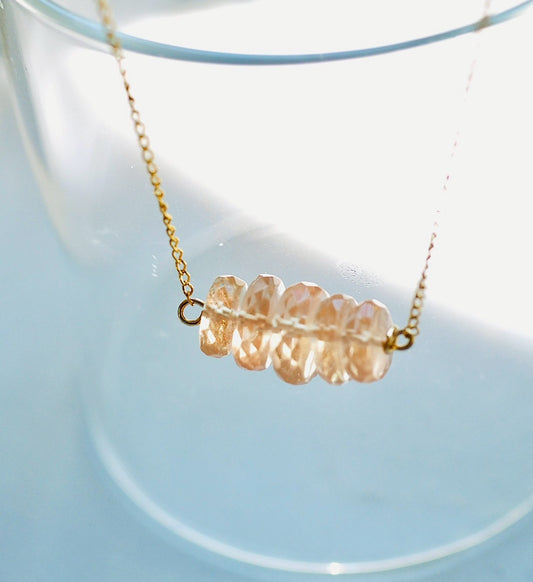 Oregon sunstone necklace