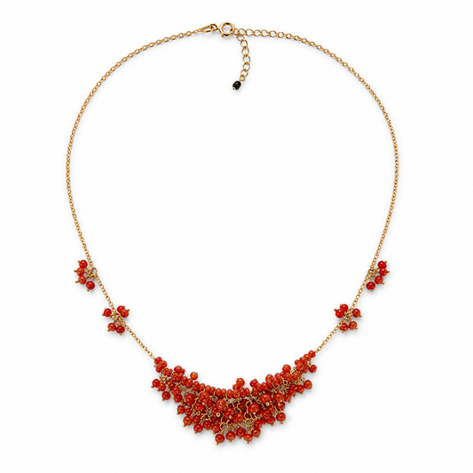 blood coral necklace