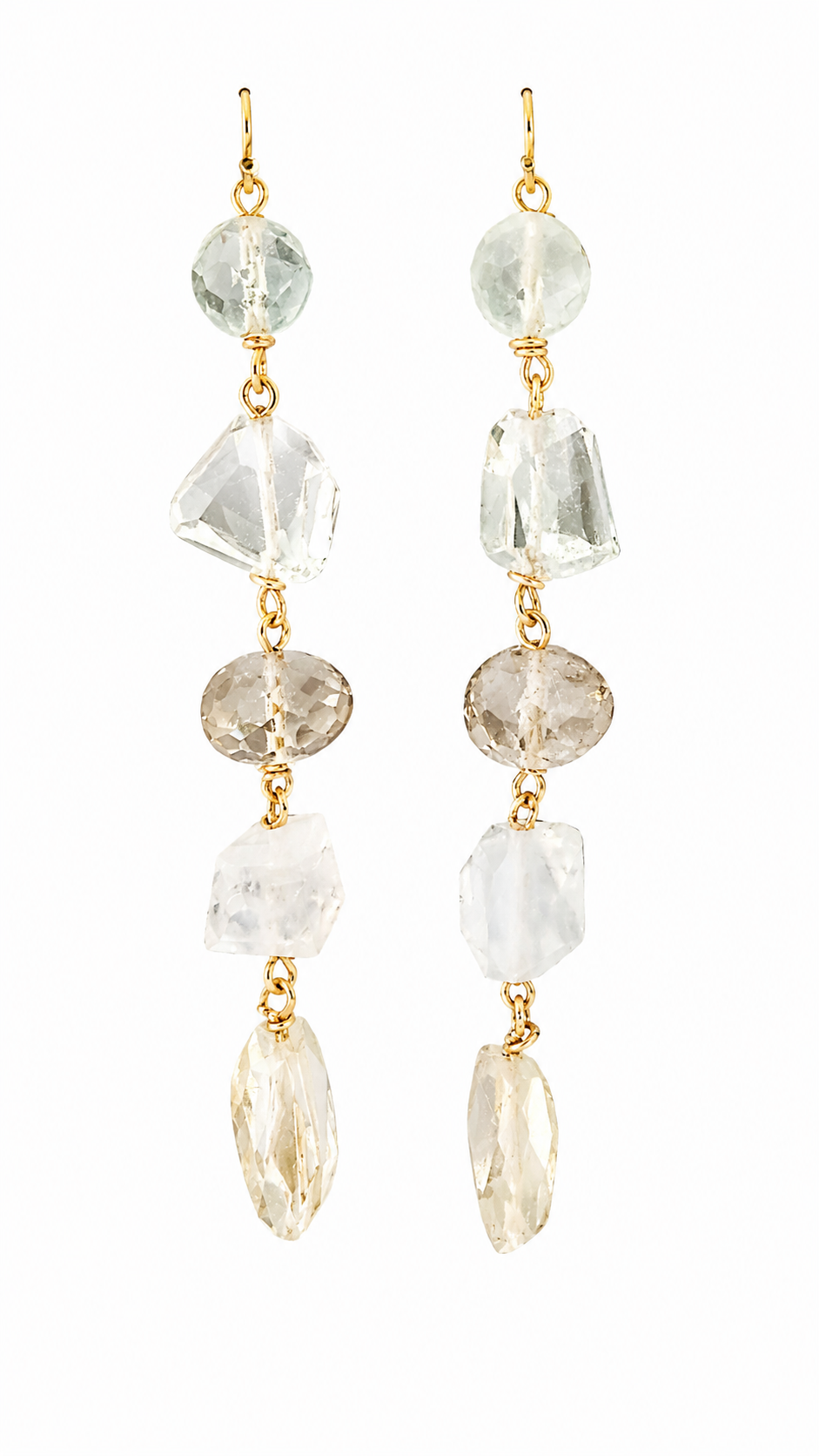 crystal multi-stone pierce