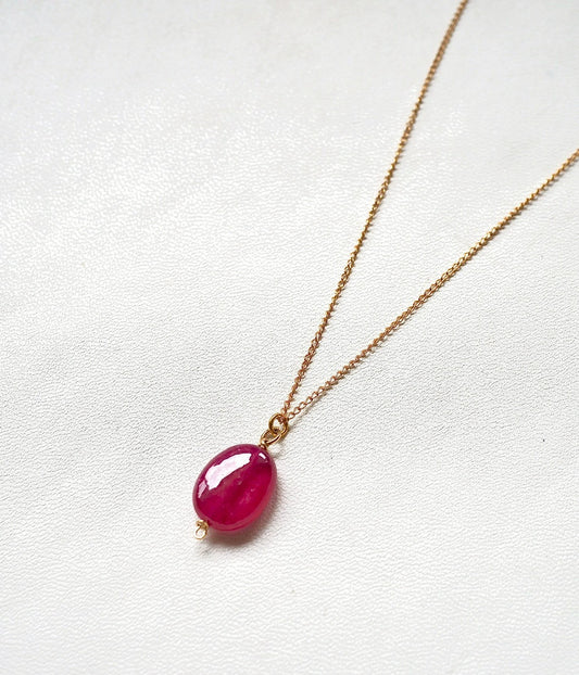 single ruby necklace