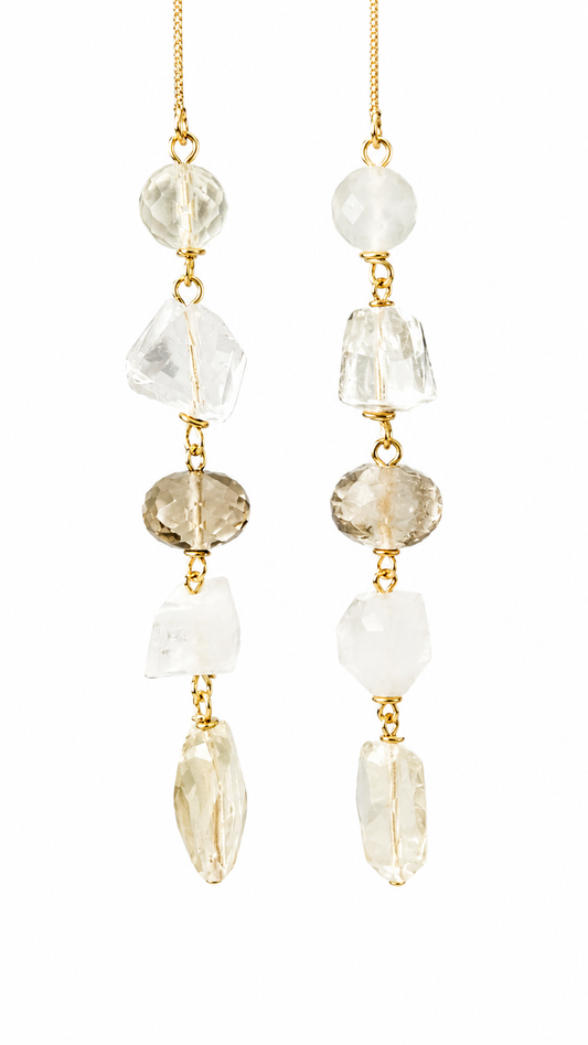 crystal multi-stone pierce