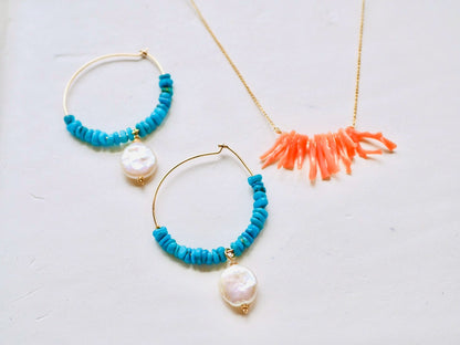 coral necklace